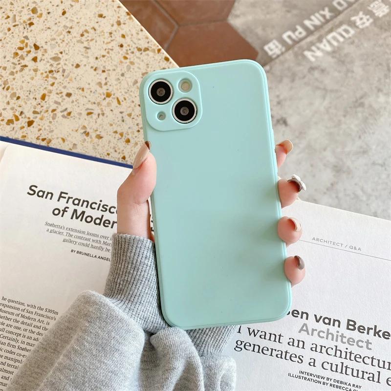 Square Liquid Silicone Soft Phone Case For Xiaomi Poco X7 X6 X5 X4 X3 F3 F4 F5 F6 M3 M4 M5s M6 M7 Pro 4G Shockproof Candy Cover