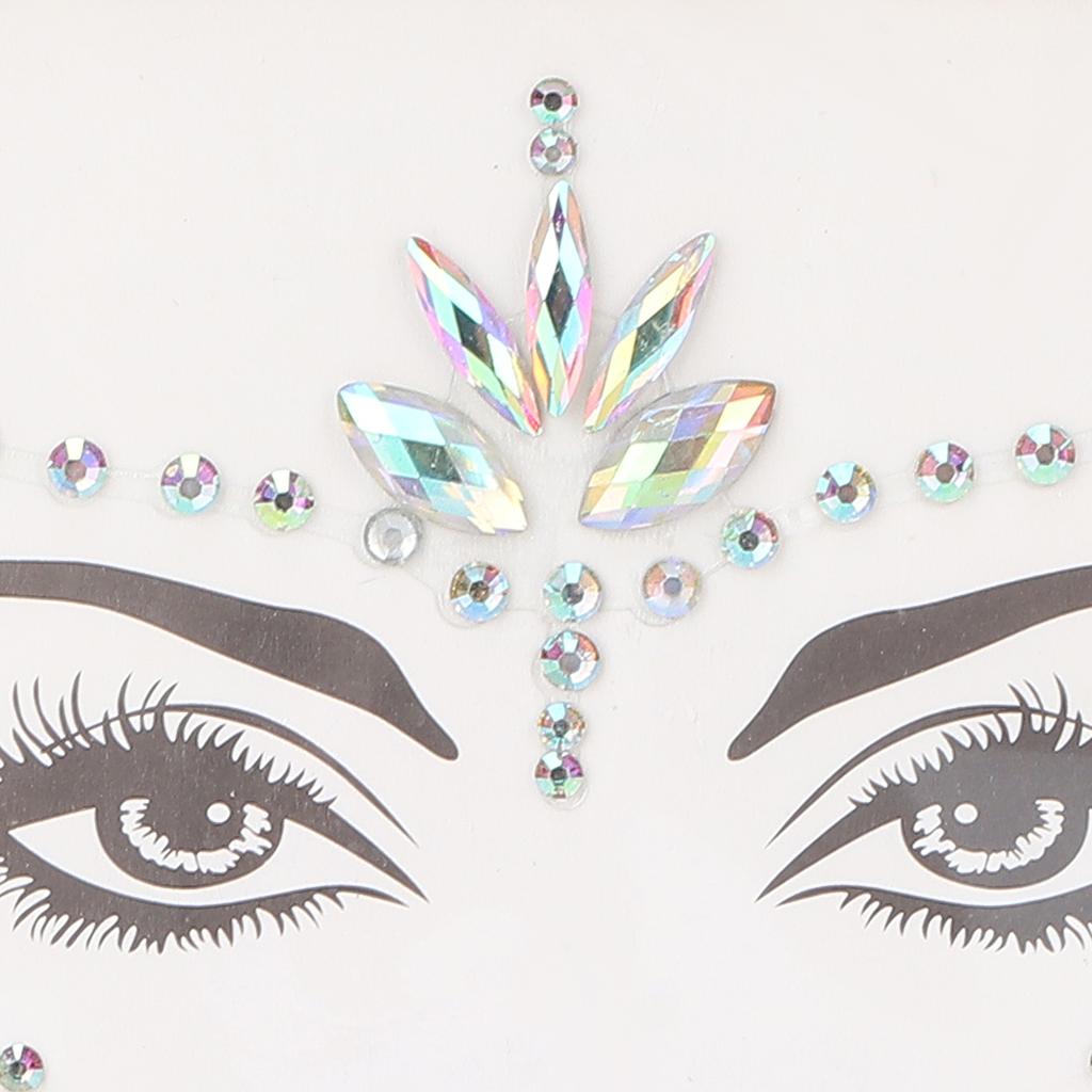 Sclipici Ochi Față Strass Autocolant Machiaj Festival Autocolante Temporare Față Decorațiuni