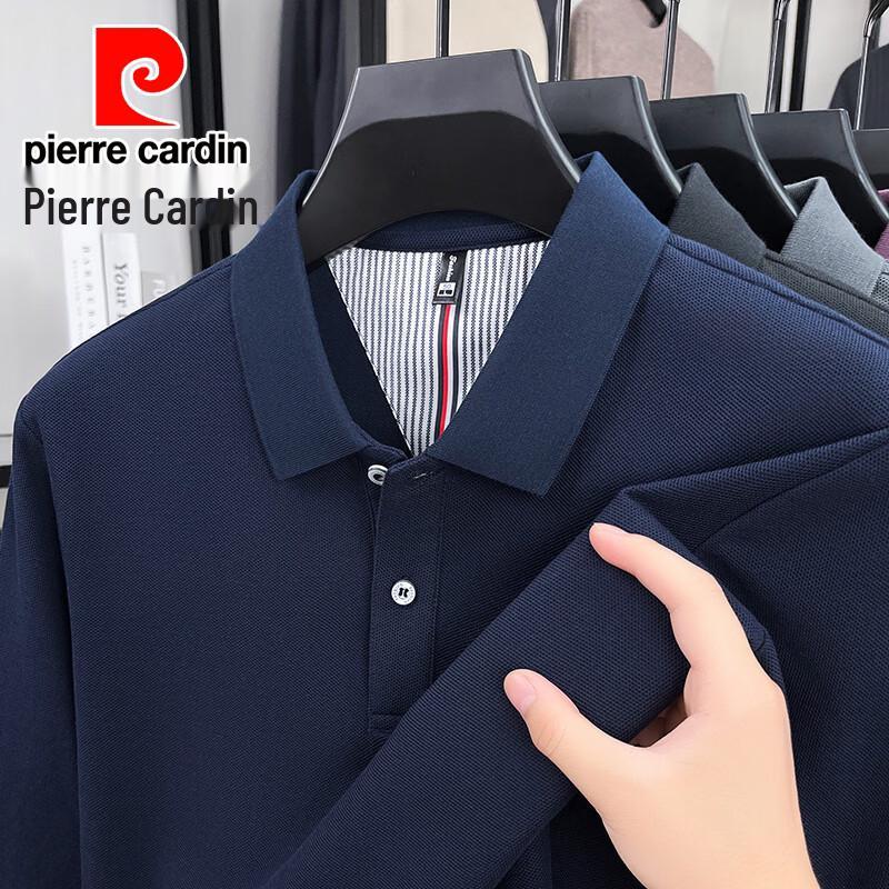 Pierre Cardin Men's Autumn Business Casual Long-Sleeve Polo Shirt