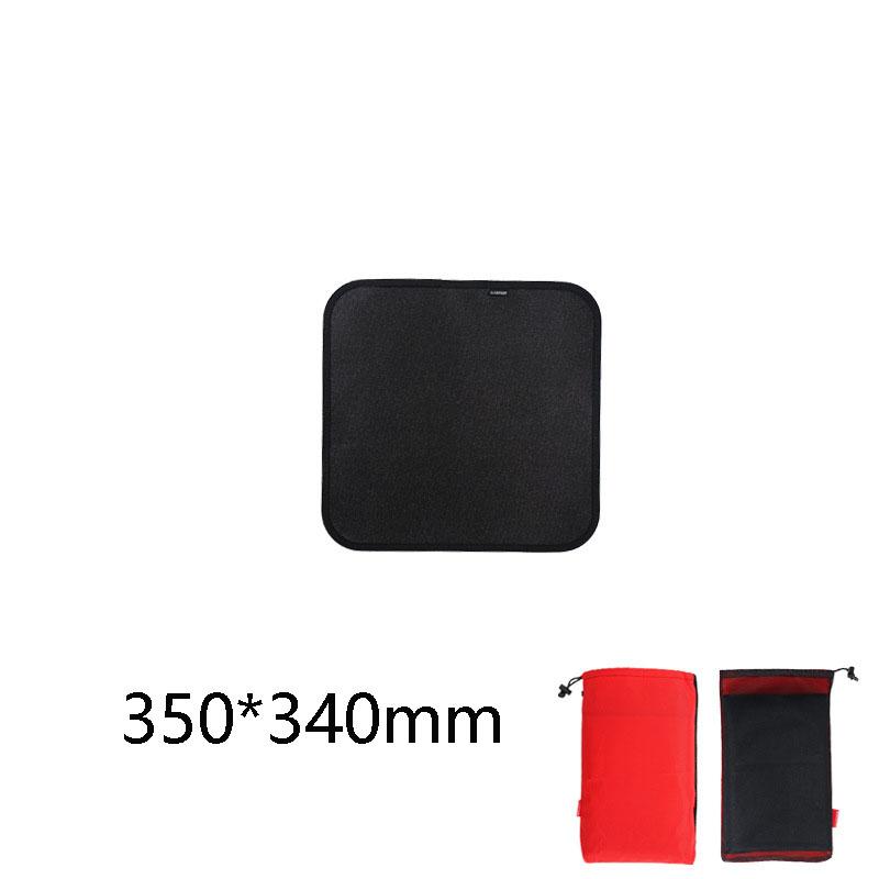 

Силиконовая огнеупорная термостойкая ткань для кемпинга на открытом воздухе, коврик для изоляции гриля для барбекю, противопожарное одеяло, ткань из стекловолокна 350x340mm чёрный