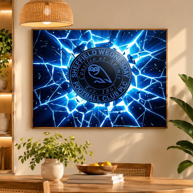 5D Diamond Painting Sheffield Wednesday Football DIY Full Drill Diamond Art Kit Home Decoration