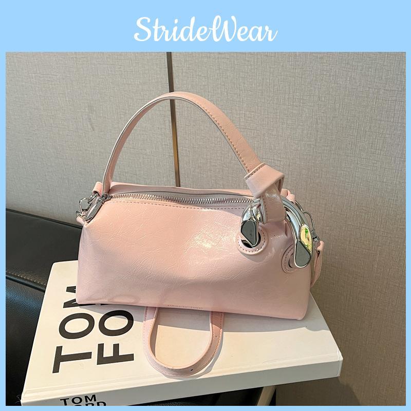 Urban Minimalist Pu Shoulder Bag With Zipper Pockets For Daily Use Female