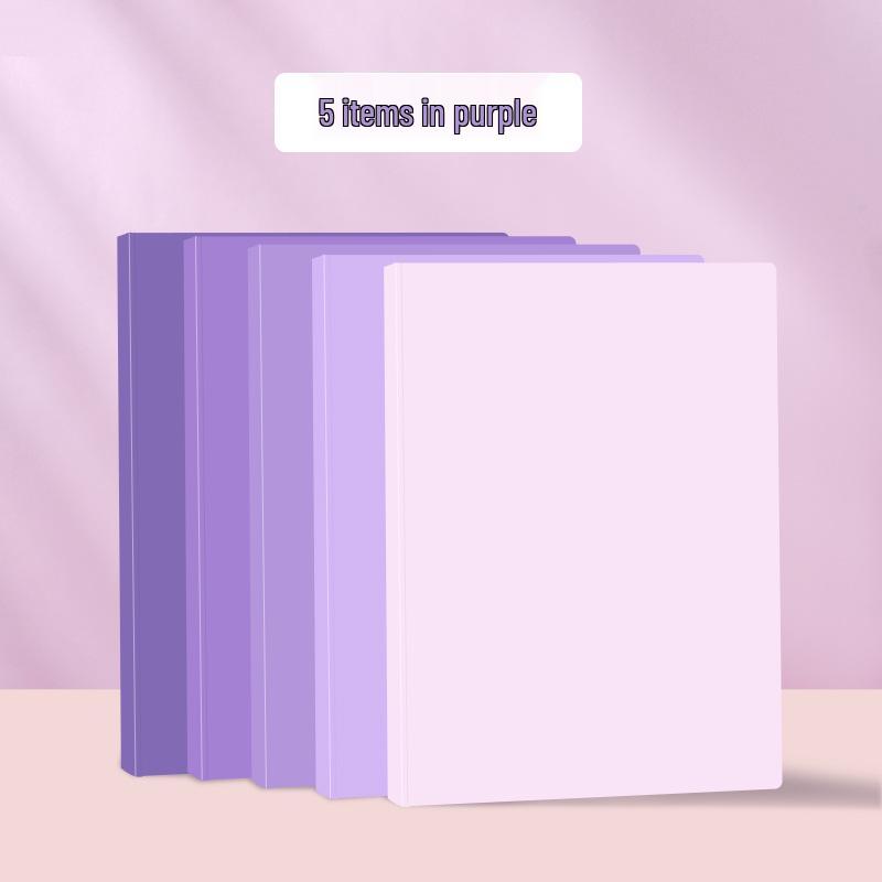 Gradient Color A4 Document Binder and Storage Book, Large Capacity, Student Test Paper Organizer, Xiaohongshu Style.