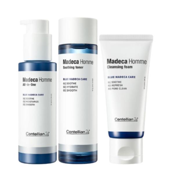 [Centellian24] Madeca Homme Full Set Soothing & Hydrating Skincare Kit (Toner+All-In-One Essence+Cleansing Foam)