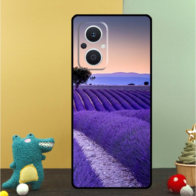 Lavender Purple Flowers Case For OPPO Reno 15 15F 14 13 12 11 10 Pro 14F 13F 12F 11F 8T OPPO Find X9 X8 X6 Pro Cover