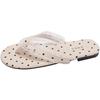 French evening breeze fairy lace toe slippers women wear 2025 summer new open-toed flip-flops cool slippers