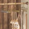 Metal Belts Camisole Clothes Hanger 8 Hooks Tie Hats Organizer Rack NonSlip Space Saving Wardrobe Clothing Storage Holder