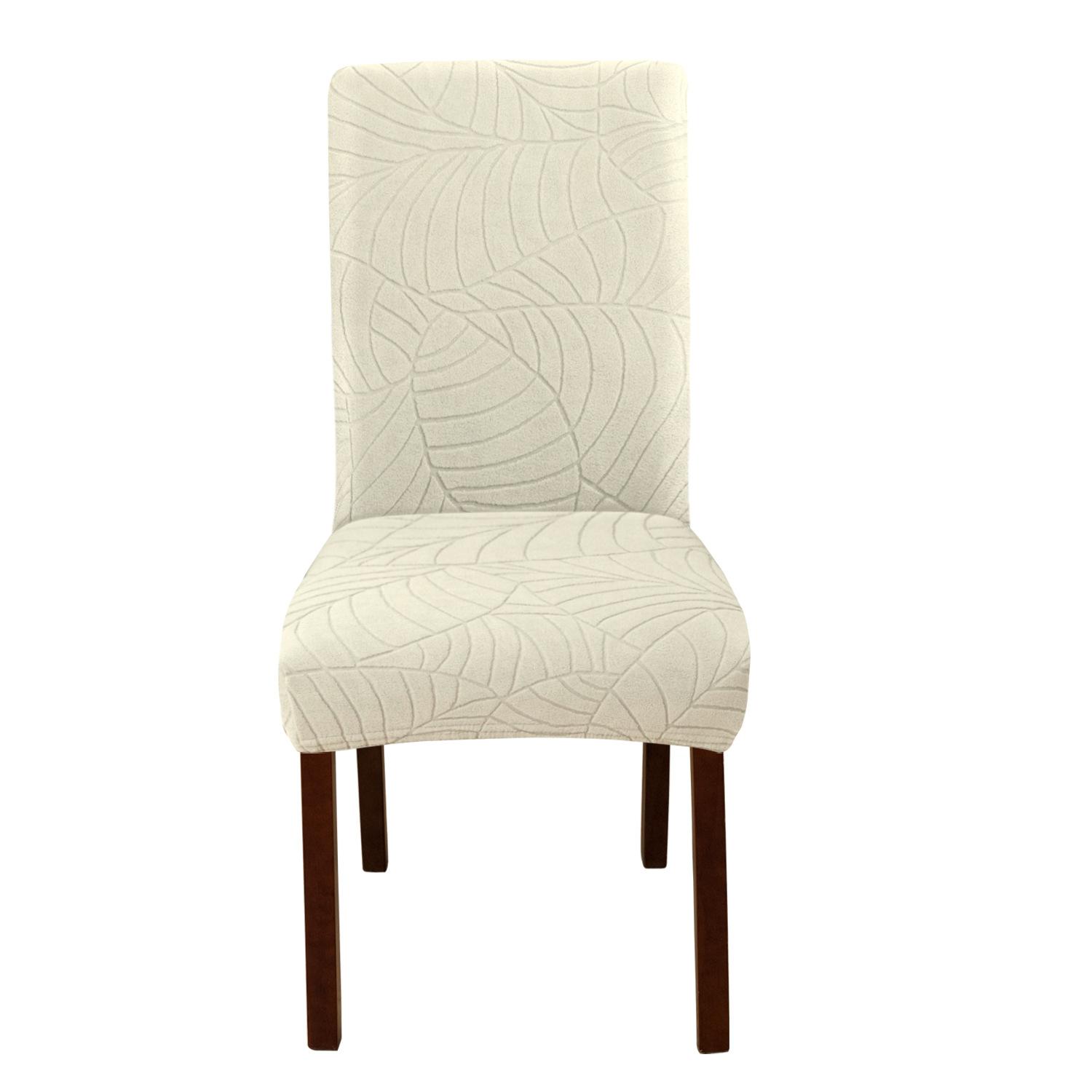 

Leaf Jacquard Midback Chair Cover Casual Home Use Conventional Chair Furniture Cover Dust Resist and Stain-proof Home Use Chair Cover 22*11*8cm
