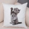 1PC 45x45cm Cute Cat Pillowcase for Home Sofa Children Room Decor Lovely Pet Animal Print Cojines Cushion Cover Pillow Case