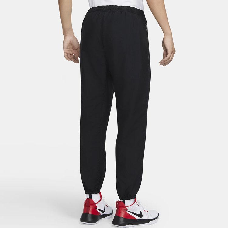 Nike Logo Print Elastic Waist Drawstring Sports Trousers Men Bottoms Black CK6826-010