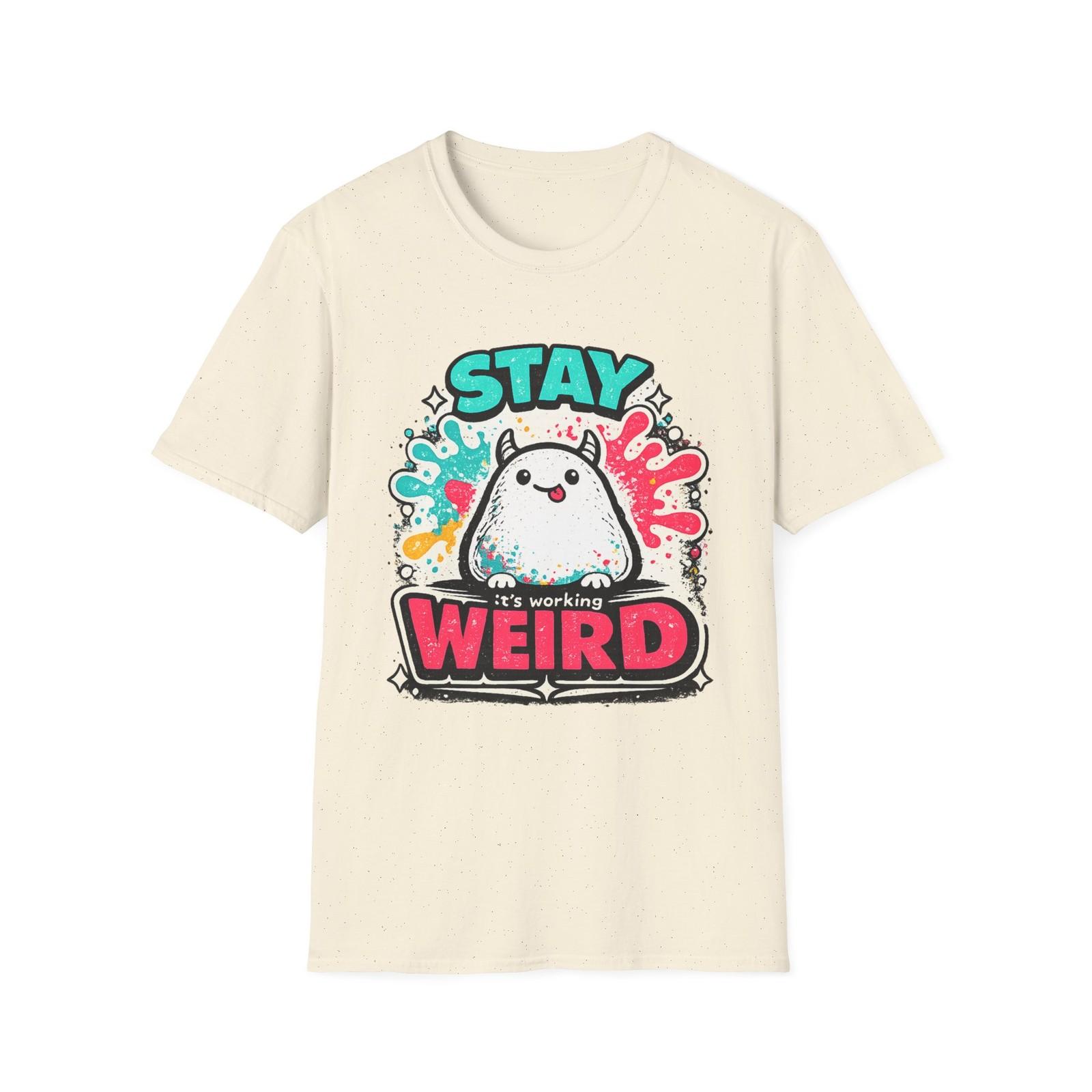 Funny Weird Shirt Quirky Monster Graphic Tee, Retro Cartoon Unisex T-Shirt Gift S