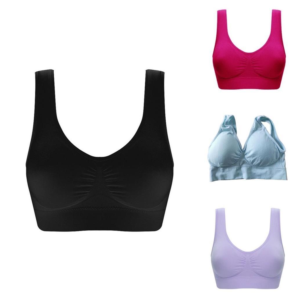 Reggiseno Sportivo da Donna a Colore Puro, Taglie Forti, Ultra Sottile, Coppe Grandi, Top per il Comfort