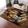 1PC Lion pattern printed Carpet Rug for Living Room Bedroom Home Sofa Decoration,Non-slip Floor Mat Floor mat