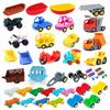 Car Model Building Blocks Compatible Brick Children Assemble Toys Big Vehicle Trailer Chassis Boat Motorcycle City Traffic Parts
