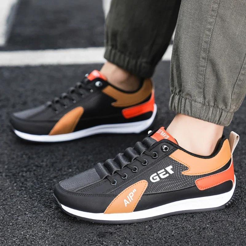 Herr Löparskor Mode Utomhus Casual Sport Joggingskor Vulkaniserade Skor Platta Sneakers för Män 2024 Zapatillas Hombre