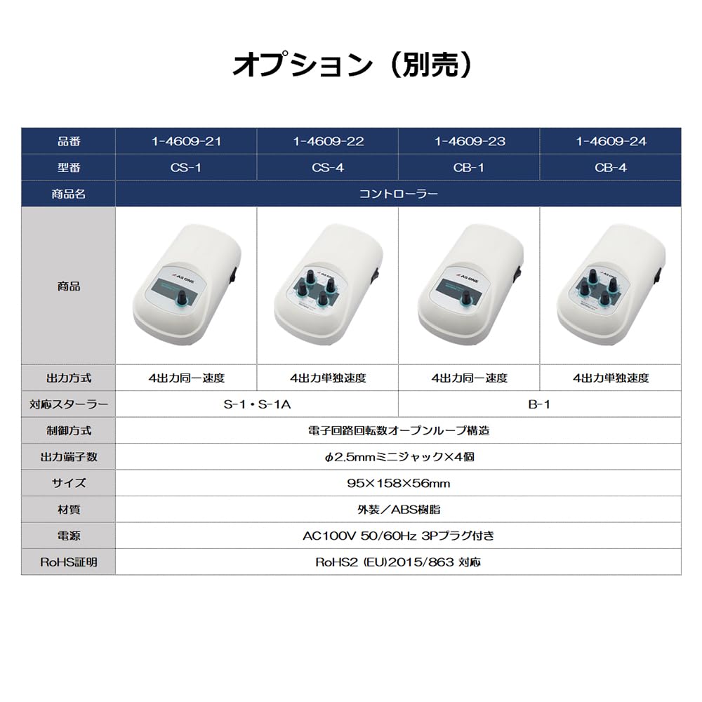 AS ONE Magnetic Stirrer 4 Output Identical Control Controller CB-1 /1-4609-23