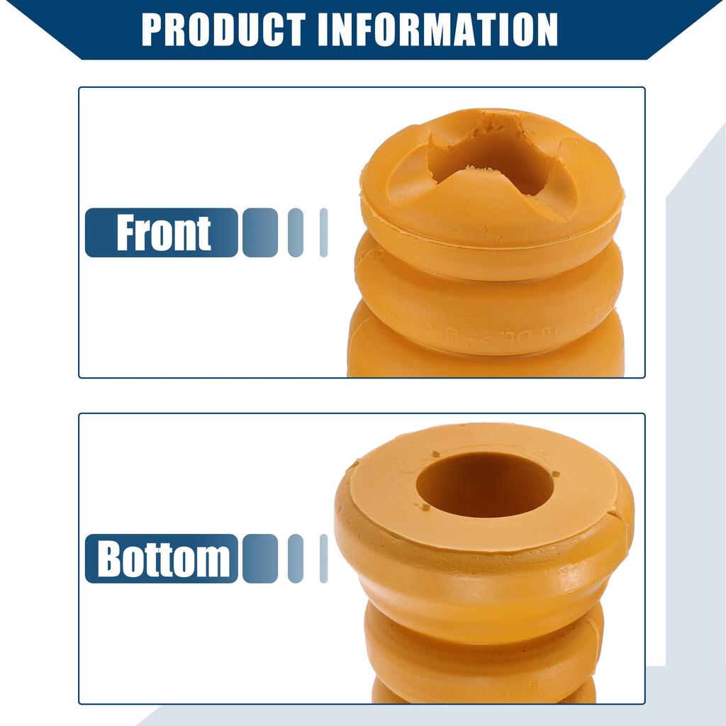 Hihaha No.31306791712 Front Jane Bumper Cushion Rubber with Dust Cover Stop Bush Anti-collision/BMW Yellow Black 1 Set