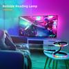 RGB LED Corner Floor Lamp with Remote, USB Powered  Inches Adjustable Height, Aluminum & Plastic Black Mood Lighting, Detachable