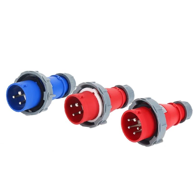 Průmyslový konektor Samec Zástrčka 3P/4P/5Pin Elektrický konektor 16A 32A IP67 Vodotěsná nástěnná zásuvka 220V 380V