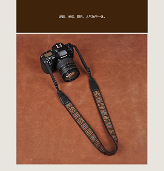 CS130 Embroidered Series Universal Cotton Camera Strap CAM8482 Cam-in