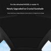 For Tesla Model YL 6-Seater Car Sunroof Sunshade Cover Ice Cloth Sun Protection Eat Insulation Roof Glass Sun Shade Accessories