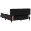 Box Spring Bed with Headboard Black 140 X 190 Cm Velvet