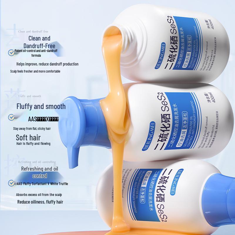 Selenium Sulfide Anti-Dandruff Shampoo: Oil Control, Anti-Itch, Deep Cleansing, Long-Lasting Fragrance for Men and Women.