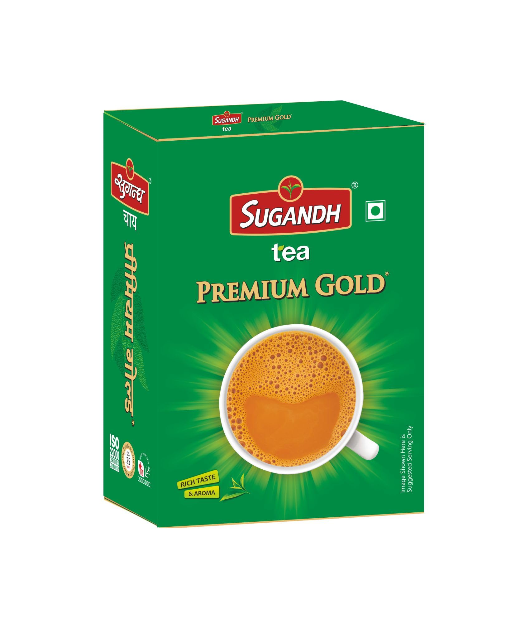 Sugandh Premium Tea | 500GM Box | Pack of 1 | CTC Processing | Strong and Rich in Taste | Aromatic Flavor | 100% Natural Ingredients | A Pe