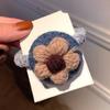 Handmade Crochet Flowers Hair Rope Band Woolen Head Decor Gifts for Woman