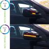 LED Dynamic Side Mirror Turn Signal Light Indicator Blinker Sequential Lamps for VW GOLF 6 MK6 GTI R32 2008-2014