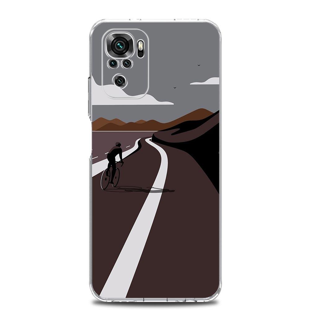 Phone Case For Xiaomi Redmi Note 14 13 12 4G 9S 9 10 11 Pro Plus 5G 14C 13C 12C 10C 9A Soft TPU Cover Mountain Bike Cycling art