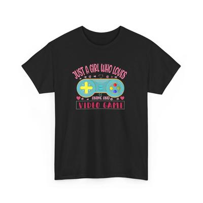 Nur ein Mädchen, das Anime und Videospiele liebt | | Japanisches Otaku T-Shirt