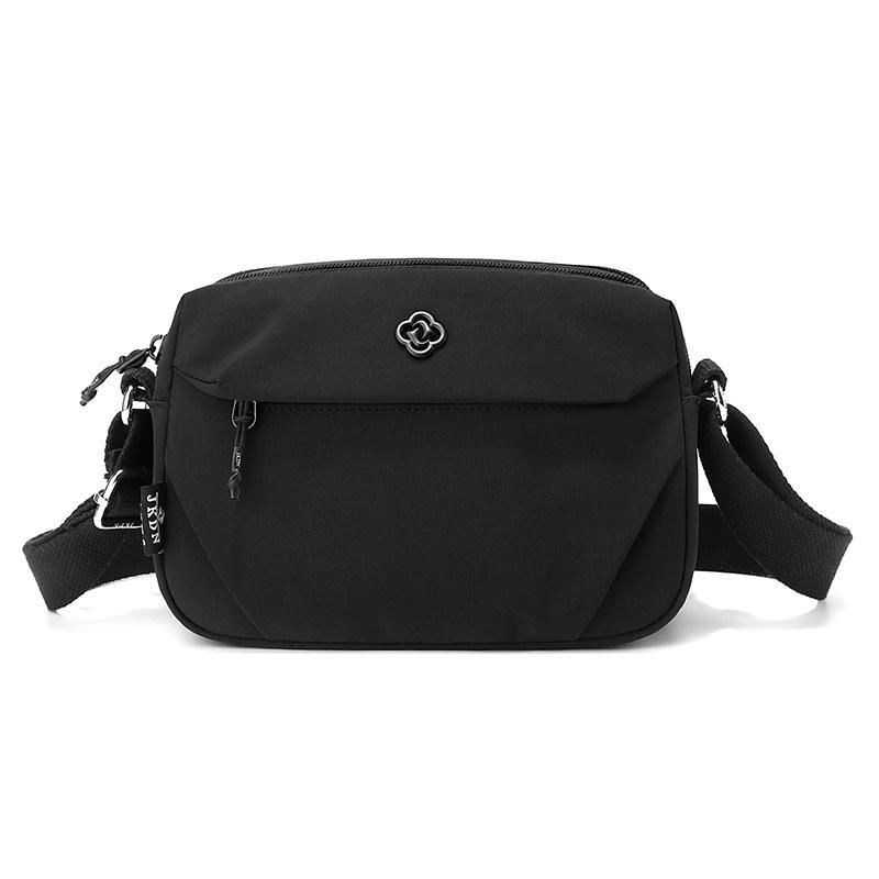 Vattentät Nylon Crossbody-väska med Flera Fickor Casual Axelväska för Kvinnor