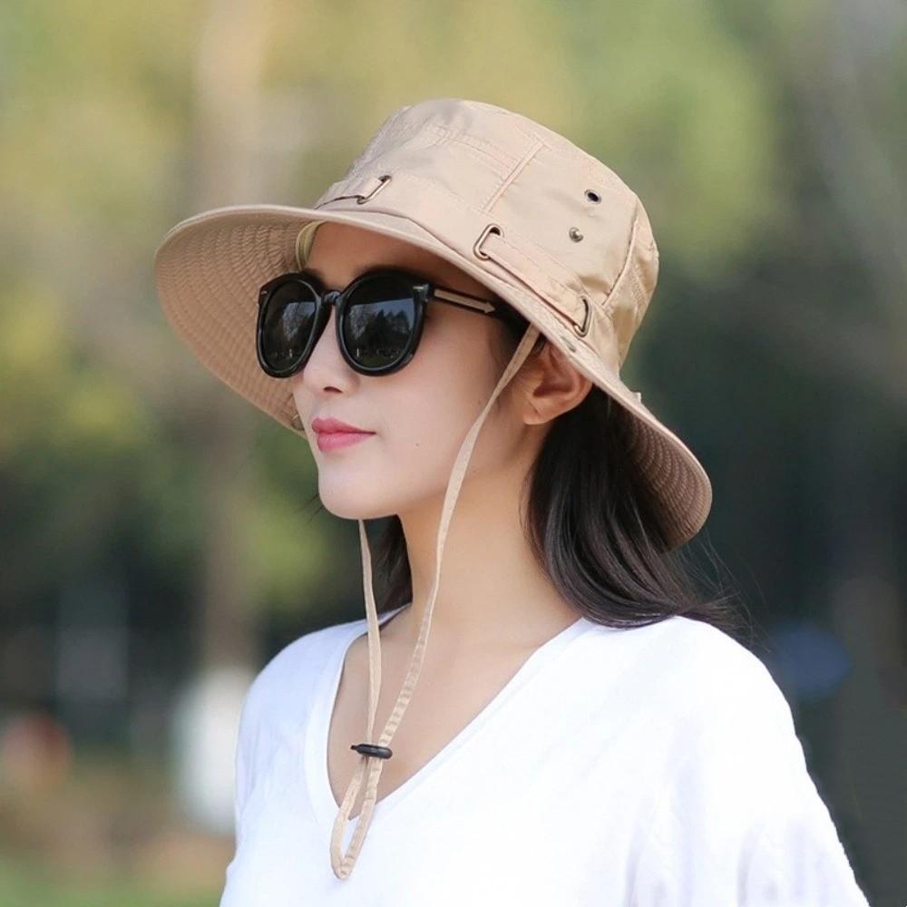 Double-sided Fishing Hat Folding Sunscreen Cap Outdoor Large Fisherman Hat Panama Hat