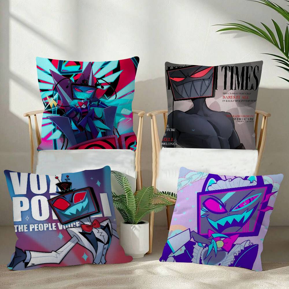 Anime HHelluva Boss Vox   Pillow Gift Home Office Decoration Bedroom Sofa Car Cushion Cover case 45x45