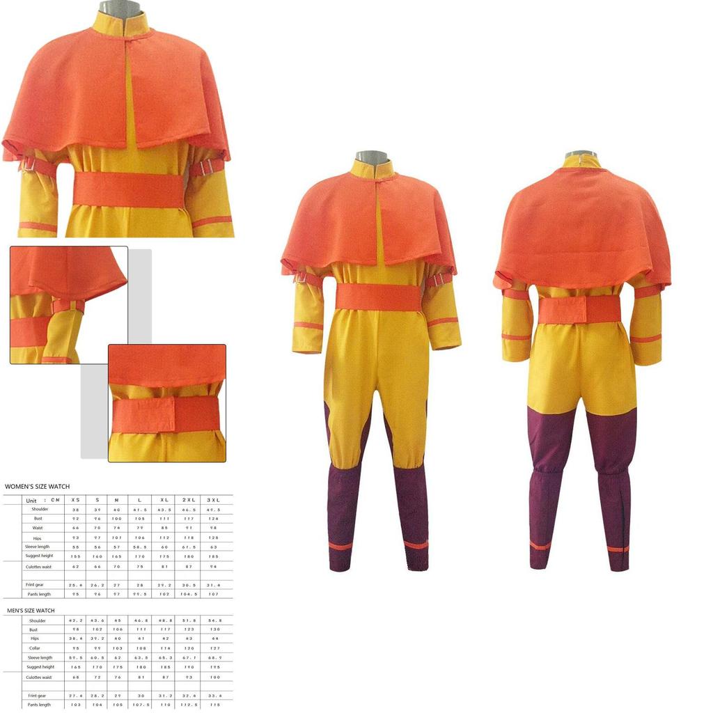 Erleben Sie den ultimativen Avatar Der Letzte Luftbändiger Aang Cosplay-Anzug für Männer und Frauen