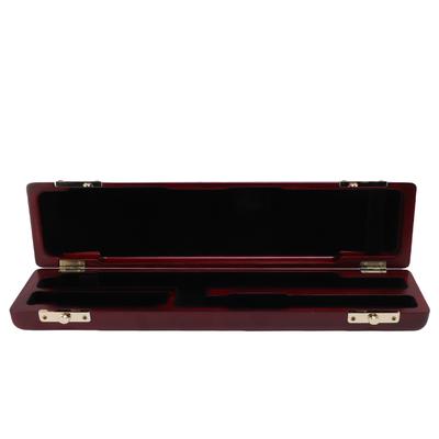 17 Hole Flute Storage Case Wooden Flute Protective Box Soft Velvet Lining Slide Buckle Lock