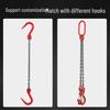 G80 Manganese Steel Hoist Chain Sling with Eye Hook - Single, Two, or Four Legs