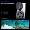 Lente CPL Polarizador Magnético HD para Teléfono Antirreflejos Recubrimiento Óptico Filtro Fotografía Estrellada Polarizador para Fotografía Móvil