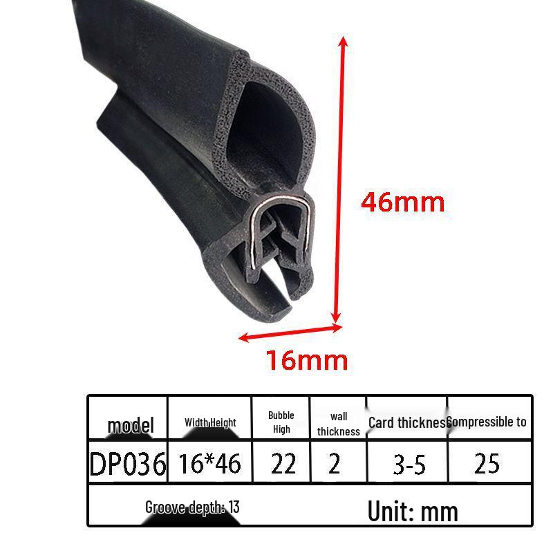 Customizable EPDM U-Shaped Rubber Sealing Strip for Electrical Cabinets and Car Doors