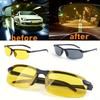 1PC night vision glasses, double lenses, PC polycarbonate frame and lenses, no degree, for men and women, day and night driving