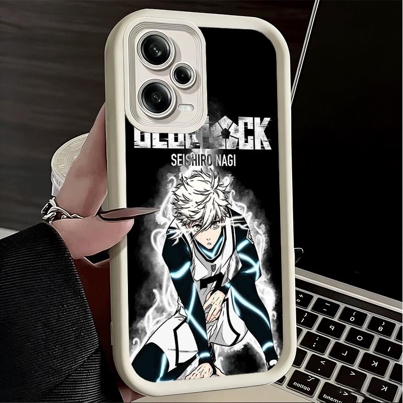 Phone Case for Xiaomi Redmi Note 15 14 13 Pro Plus Blue L-Lock Nagi Seishiro Shell 12S 11 11S 11T 5G 14S Soft Silicone Funda