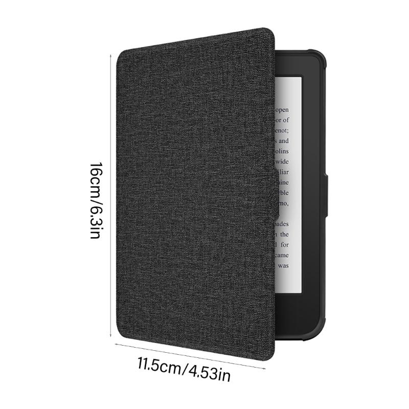 Case for 6" 2024 Clara Color Ereader Fabric Sleeve Cover with Hand Straps/Auto Sleep/Wake with Hand Strap Case