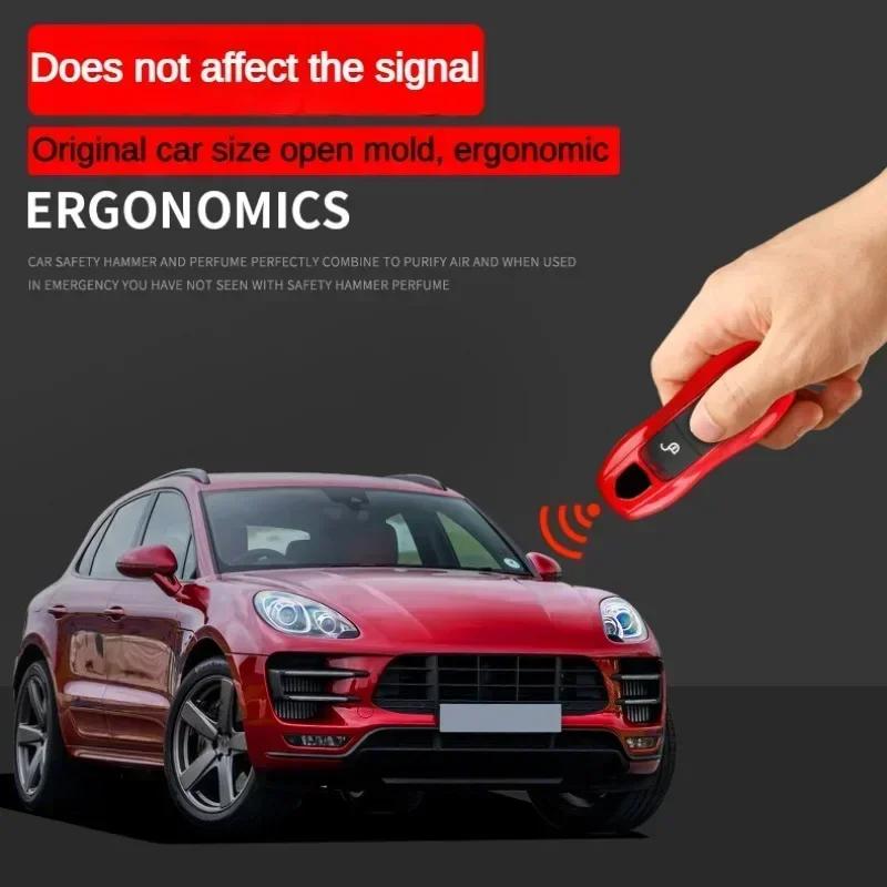 Smart Fernbedienung Schlüsselhülle Fob Hüllen Set Schale für Porsche Panamera Spyder Carrera Macan Boxster Cayman Cayenne 911 970 981 991