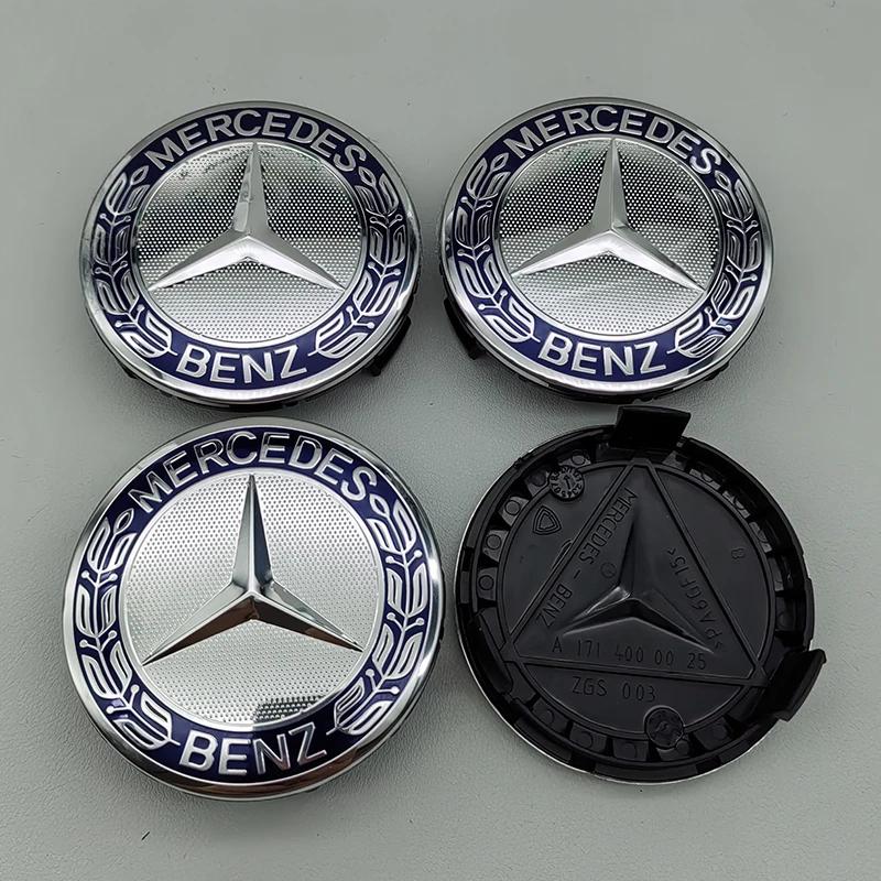 4pcs ABS 75mm Car For Mercedes Benz Wheel Center Hub Caps W176 W246 W203 W177 W204 W205 W212 W213 X156 W117 X253 W118 W166 W167