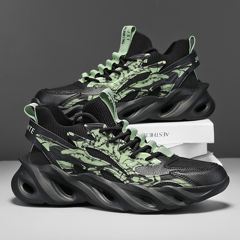 

Summer new men s breathable sports shoes trendy casual mesh dad shoes sports trendy men s extra large size blade shoes 48