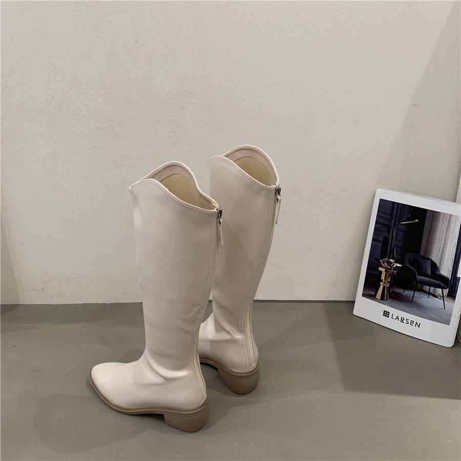 Modische Stiefel für Damen, neue Herbst- und Winterstiefel über dem Knie, Martin-Stiefel für Damen, Plateau-Motorradstiefel, hoch