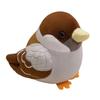 Chubby Round Stuffed Bird Doll Realistic Soft Simulation Sparrow Doll  Desktop Pets