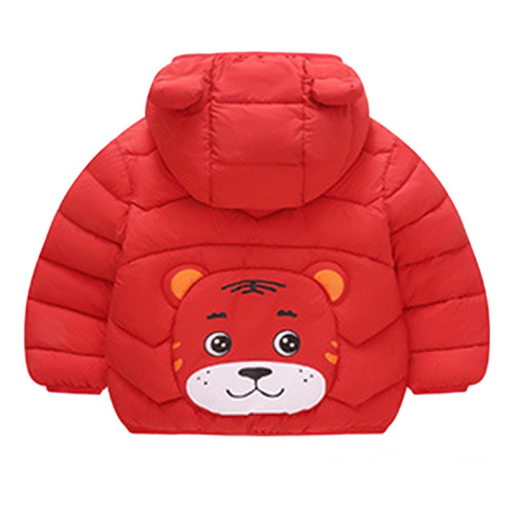 Kids Toddler Long Sleeve Hooded Down Jacket Trendy Comfortable Winter Coat for Boys and Girls