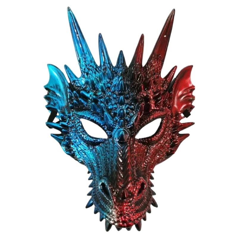 Dragon Mask For Kids Adults Festival Party, Halloween Dragon Cosplay Mask Dragon's Head Mask Halloween Dragon Costume